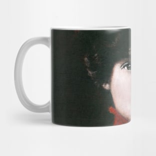 Victorian Lady In Red Mug